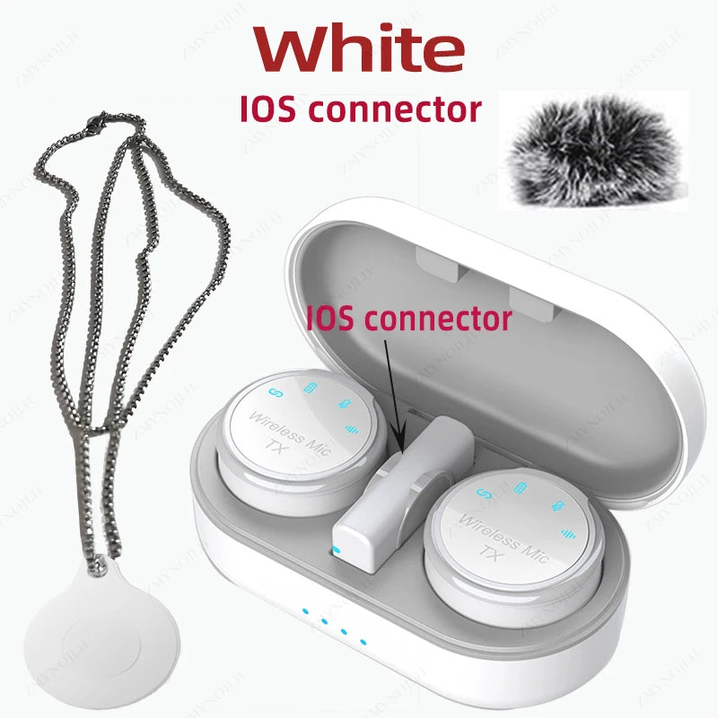 Magnetic Wireless Lavalier Noise-Canceling Microphone