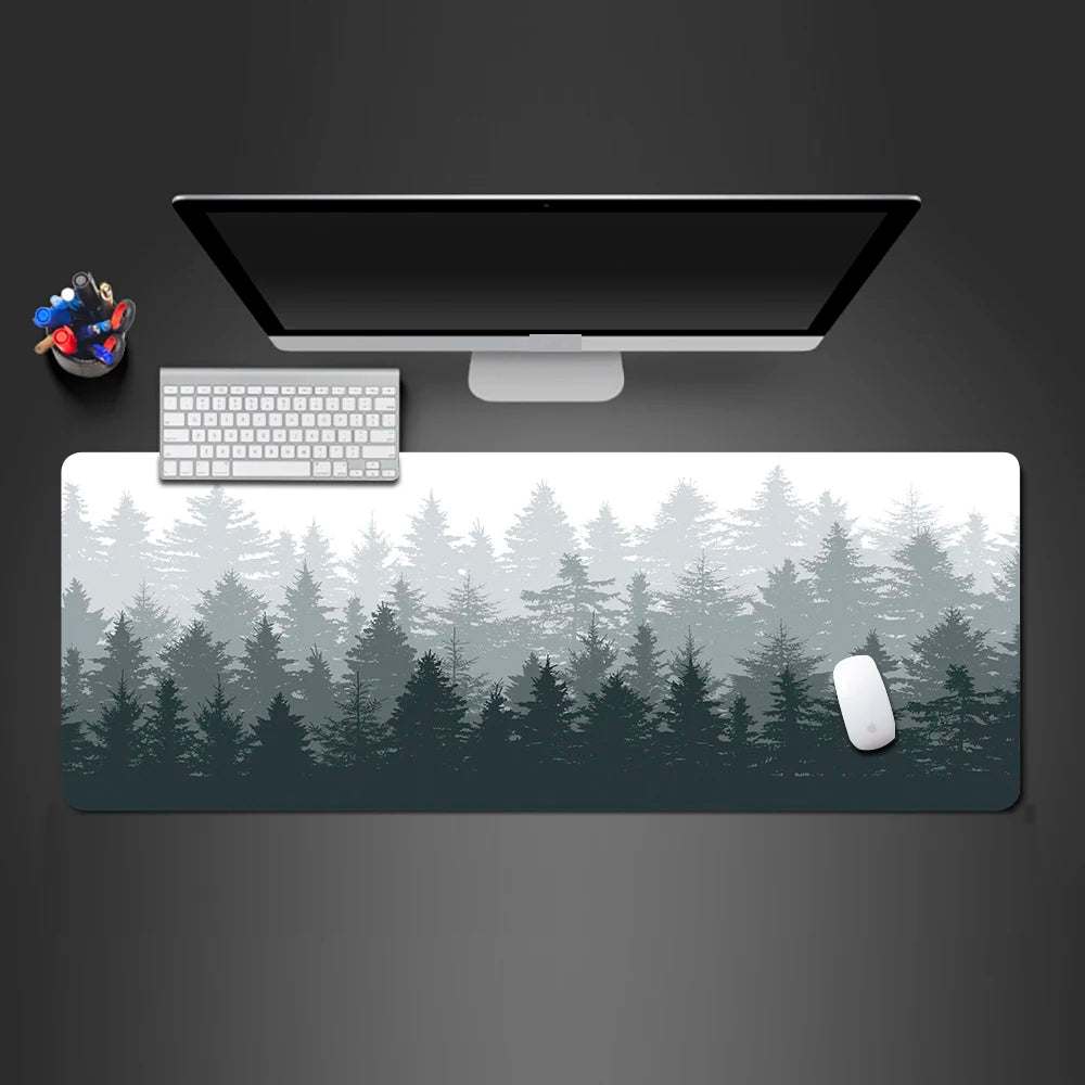 Black Extended Desk Mat