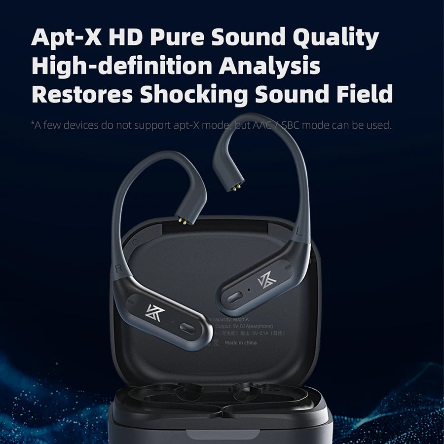 Wireless Ear-Hook Adapter Cable Black