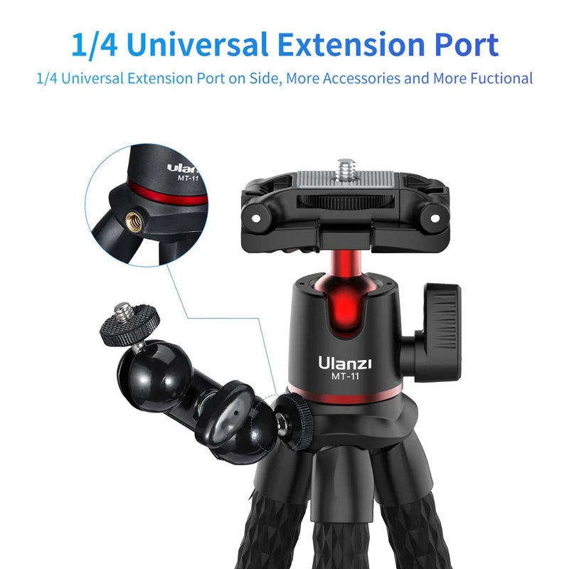 2 in 1 Flexible Octopus Tripod for Phone & Camera
