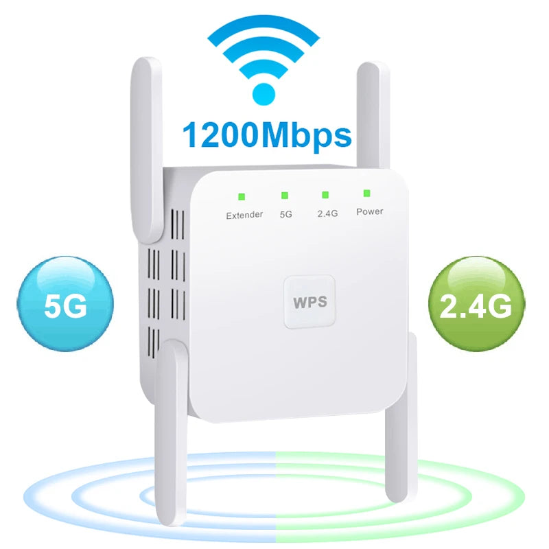 1200Mbps 5G WiFi Repeater