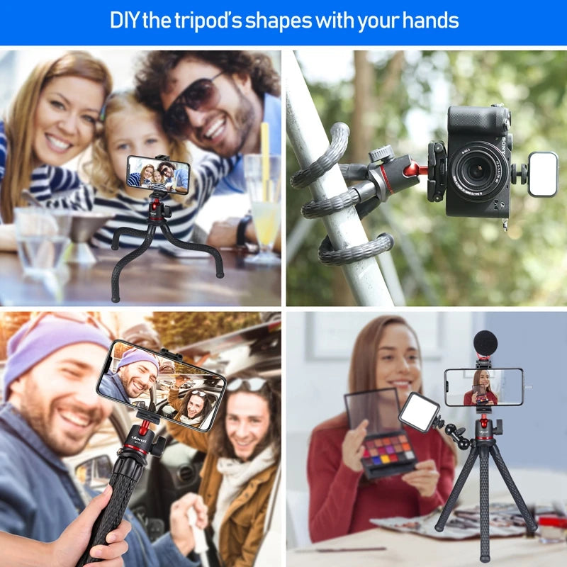 2 in 1 Flexible Octopus Tripod for Phone & Camera