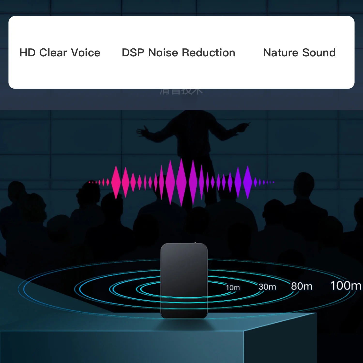 Ultra-Thin Mini Digital Voice Recorder 128GB