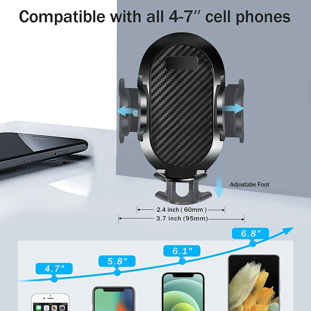 Long Arm Suction Cup Car Phone Holder