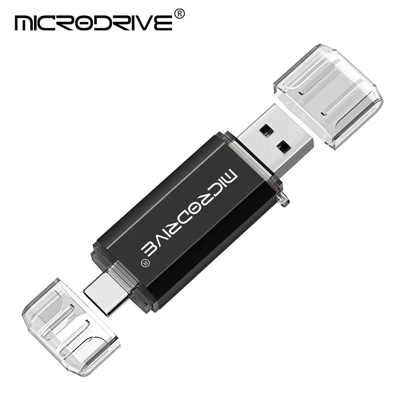 2 in 1 USB 128GB USB 2.0 Pen Drive for Phone & PC