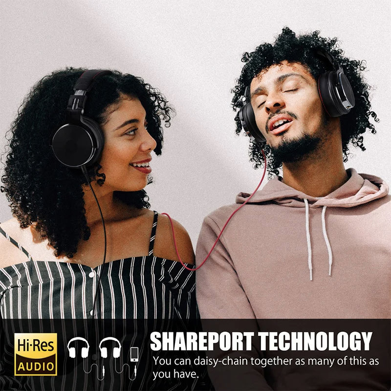 DJ Headphones With Microphone Over Ear