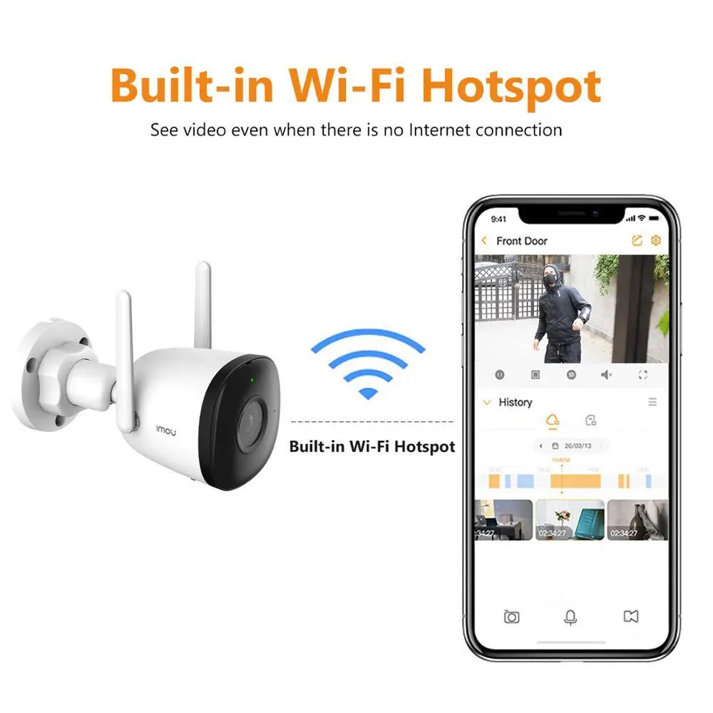 4MP Weatherproof AI Outdoor Camera