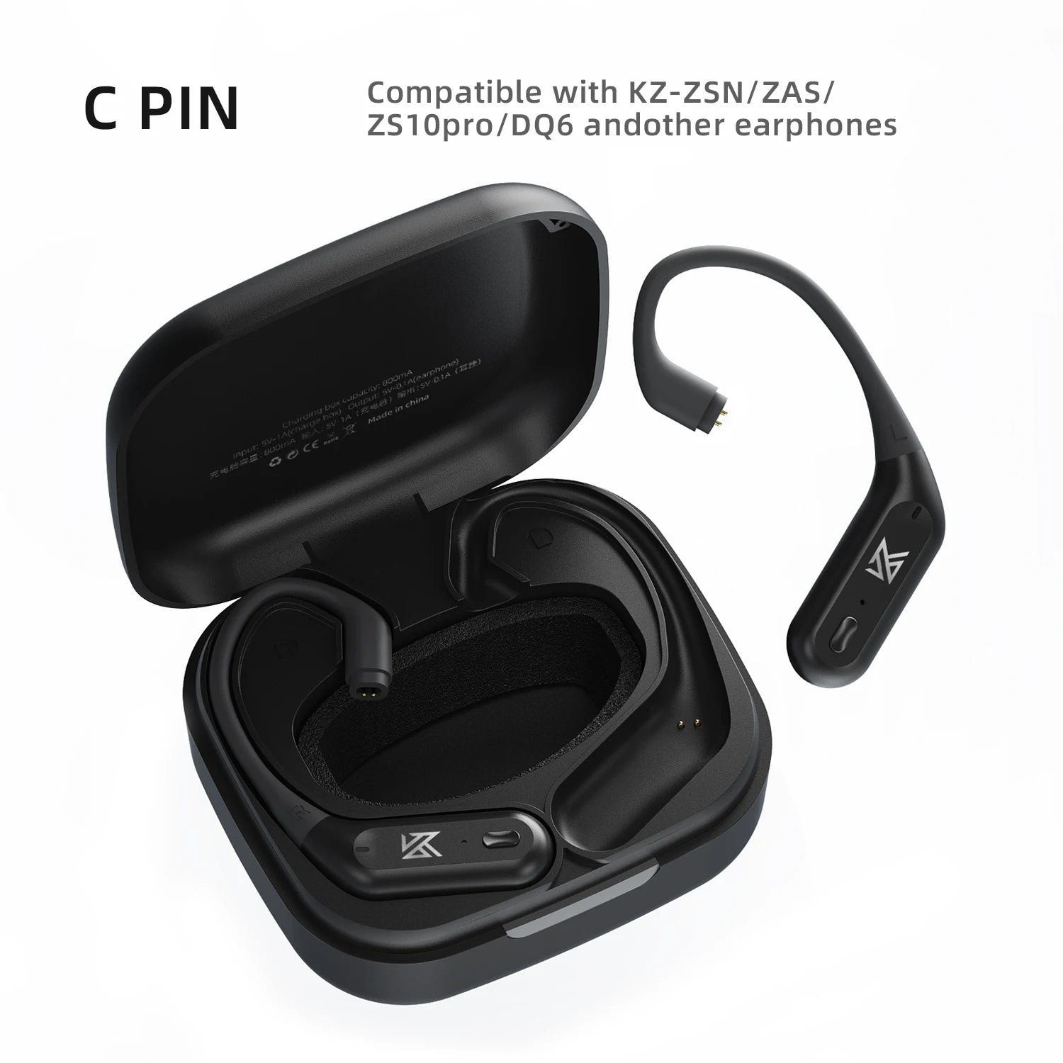 Wireless Ear-Hook Adapter Cable Black