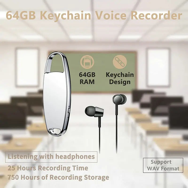 Portable Voice-Activated Recorder with Noise Reduction