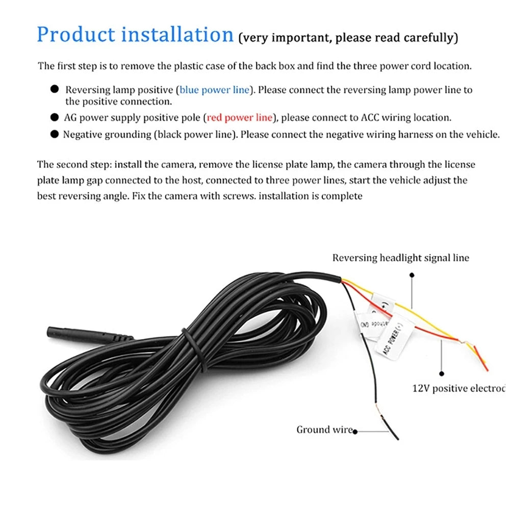 Wireless HD Rear View Camera 170° WiFi