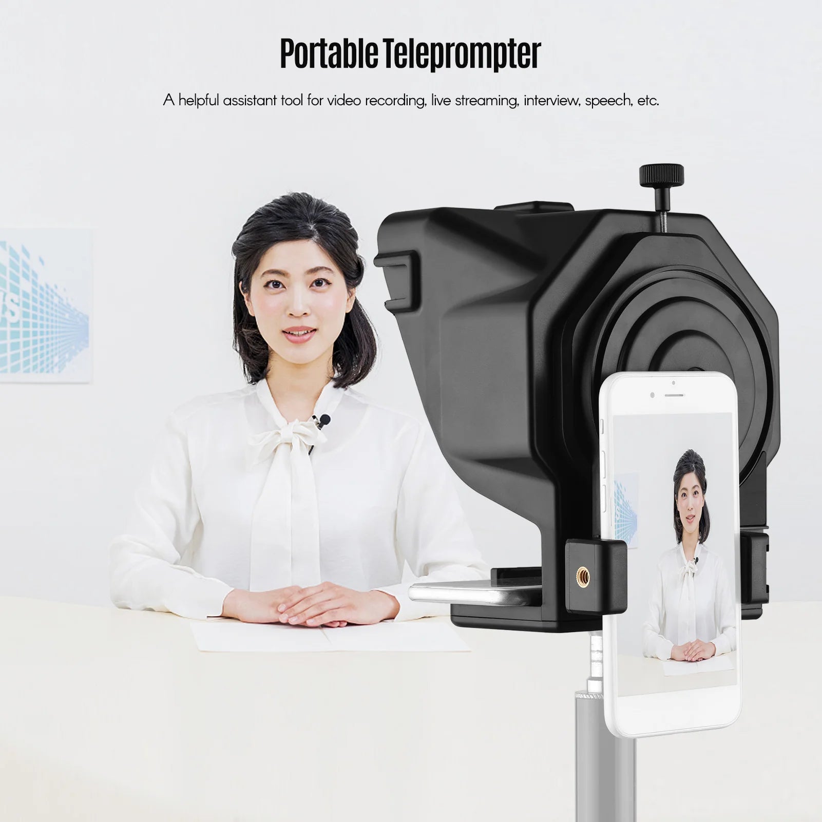 Portable Remote-Controlled Streaming Prompter