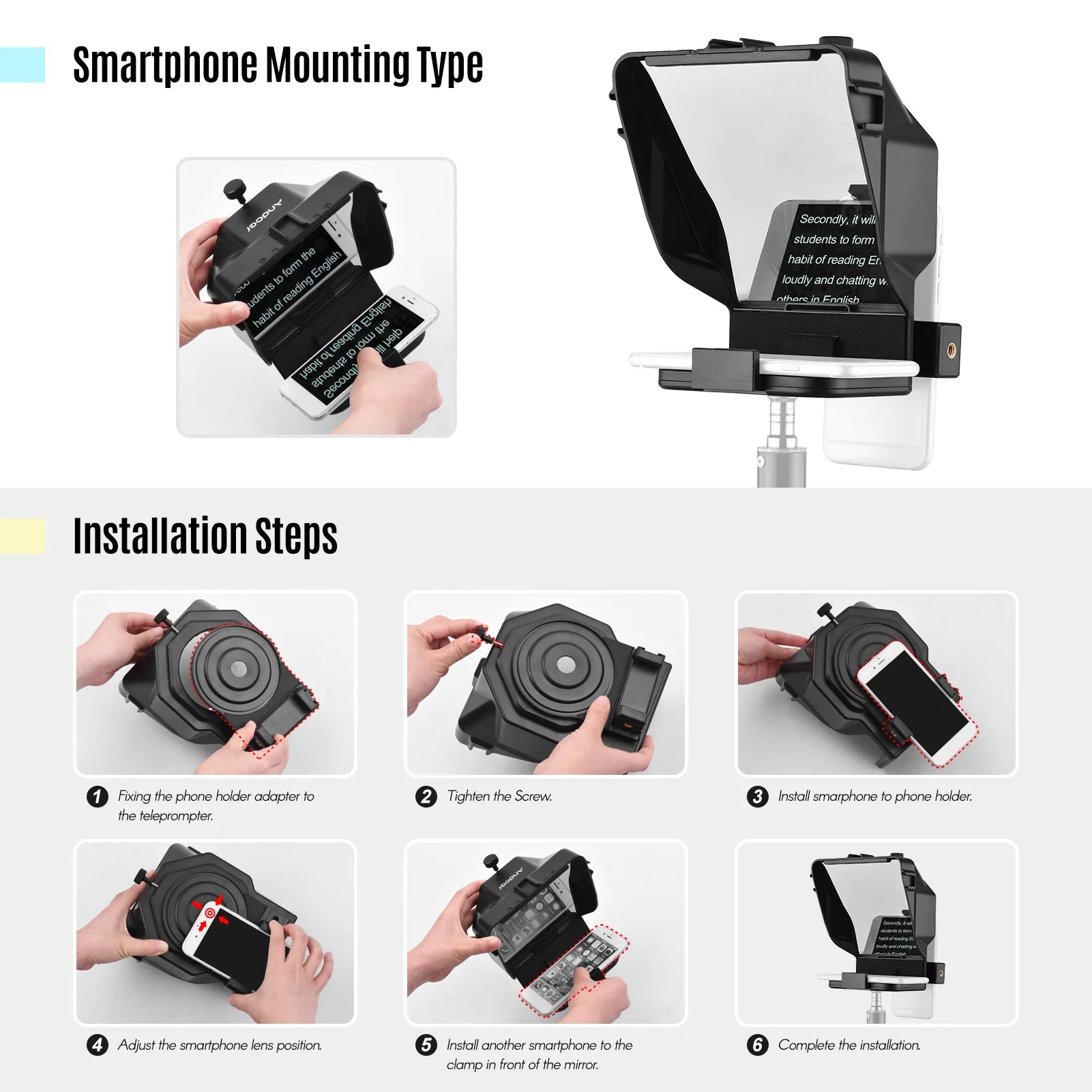 Portable Remote-Controlled Streaming Prompter