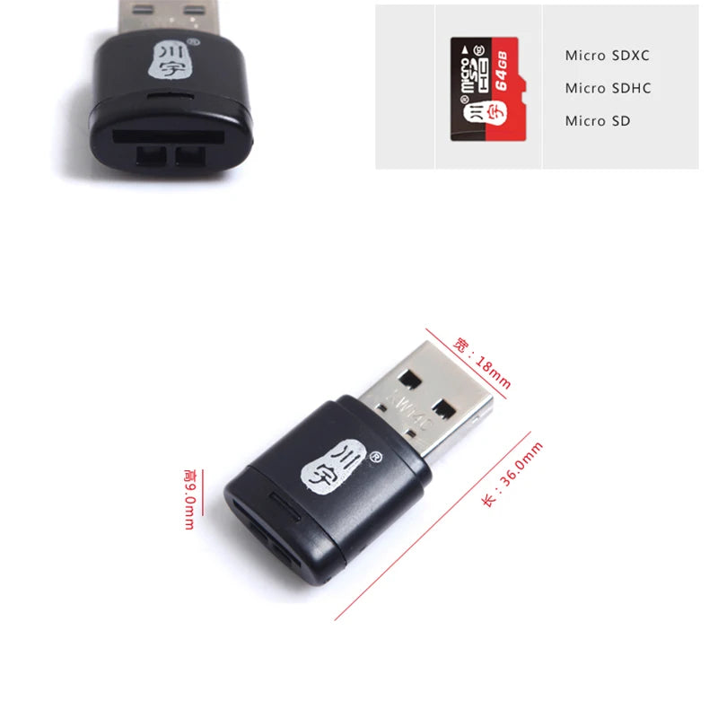 USB 2.0 Micro SD Card Reader Adapter