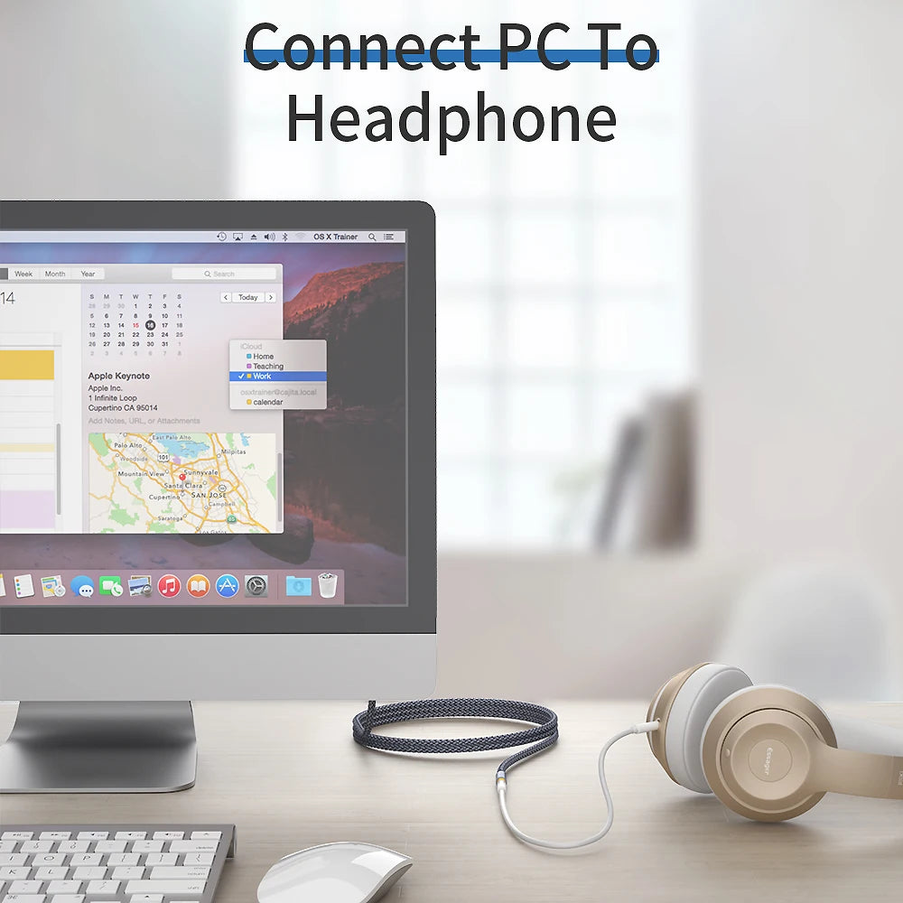 3.5mm Headphone Extension Aux Cable