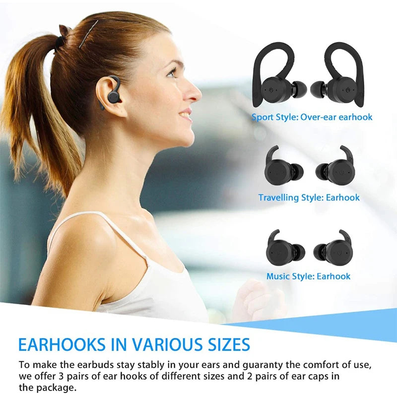 20H Swimming Dual-Wear Wireless Earbuds