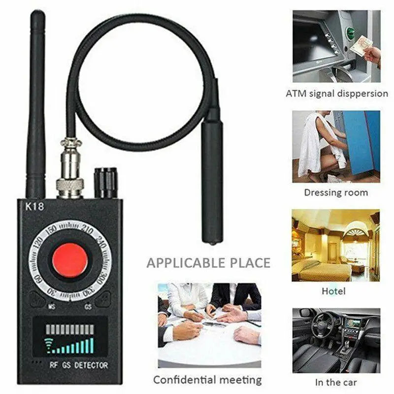 K18 Multi-Function Anti-Spy Camera & Bug Detector