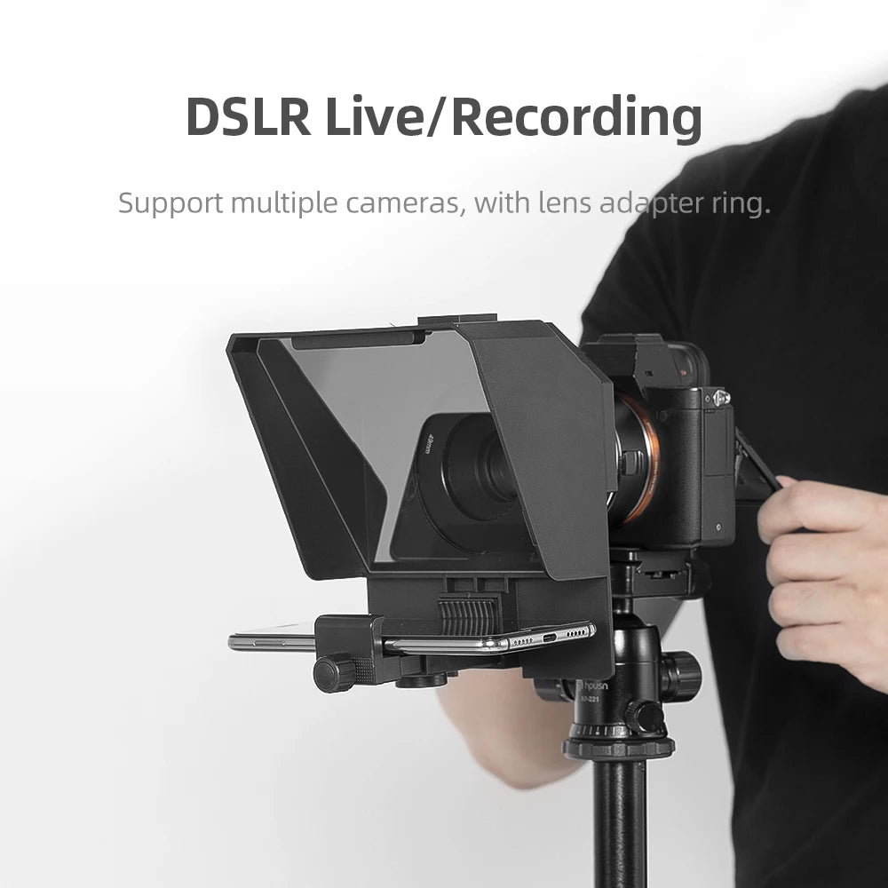 Mini Portable Phone/DSLR Teleprompter