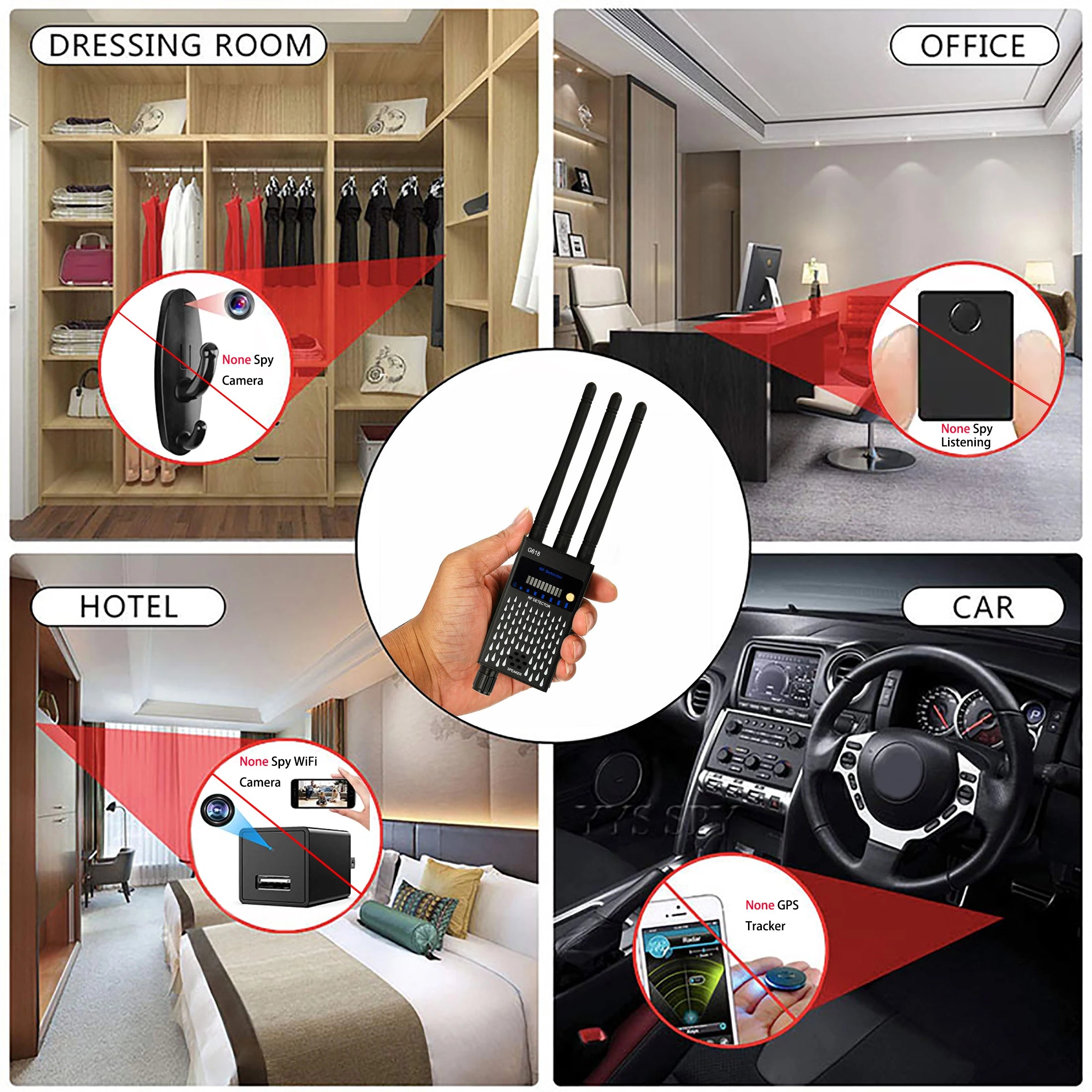 Professional Wireless RF Signal Detector