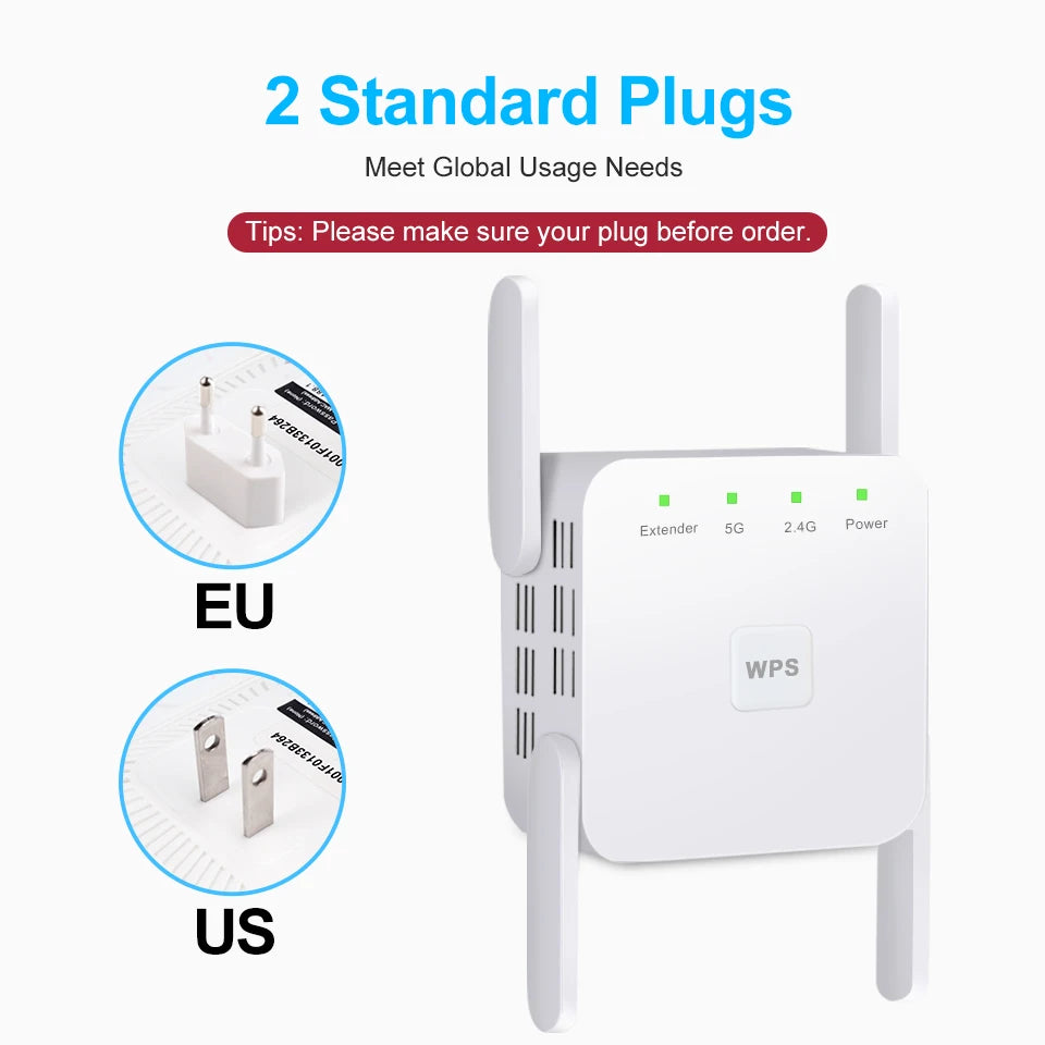1200Mbps 5G WiFi Repeater
