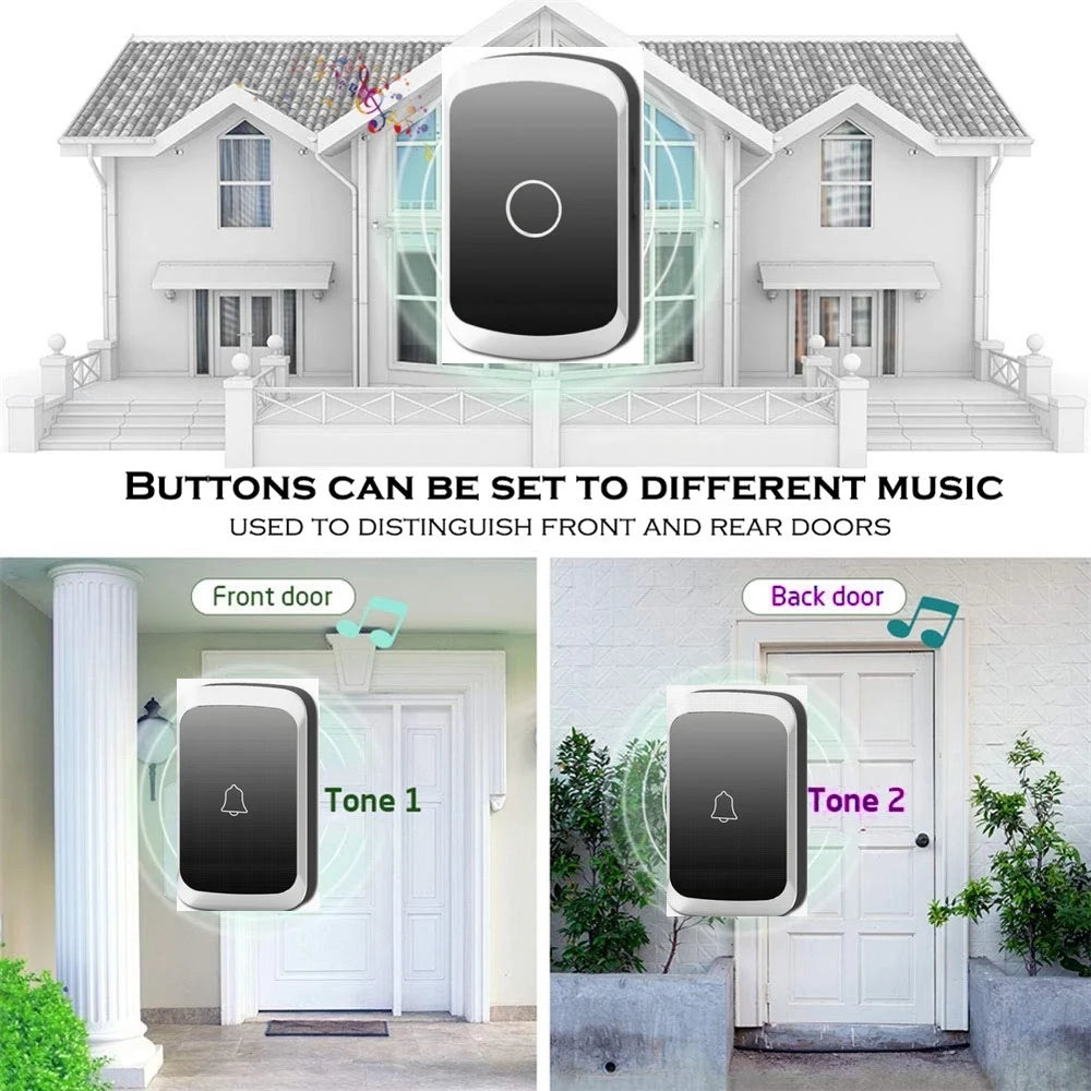 100V-240V Waterproof Smart Wireless Doorbell