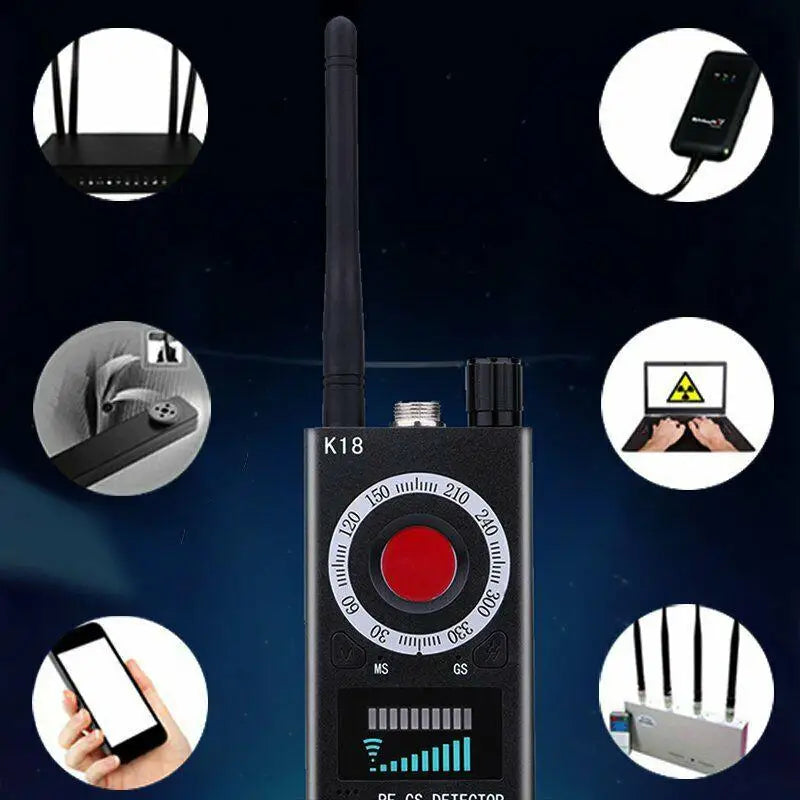 K18 Multi-Function Anti-Spy Camera & Bug Detector