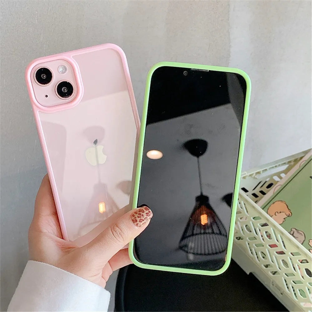 Candy Color Shockproof Silicone iPhone Case