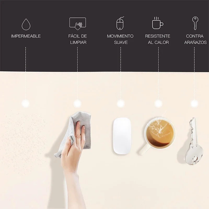 Large Waterproof PU Leather Mousepad
