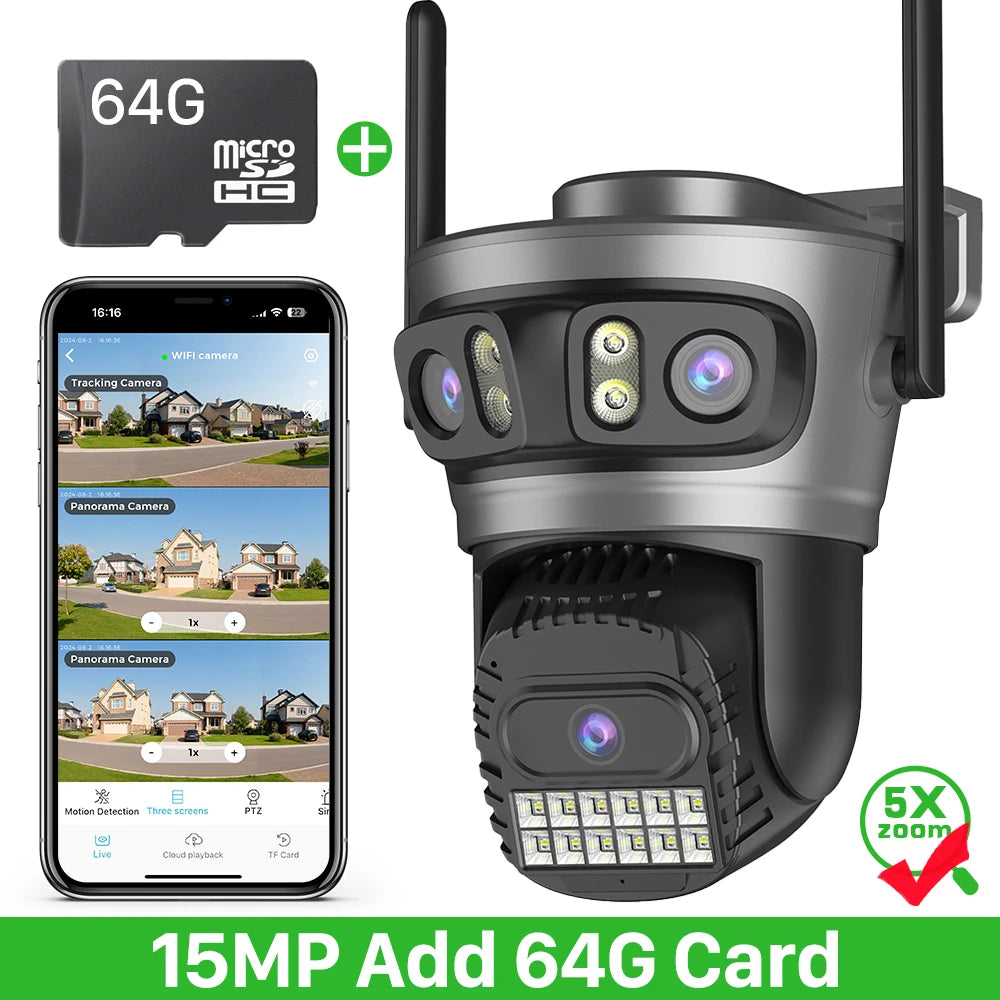 20MP 10K Multi-Lens PTZ Camera