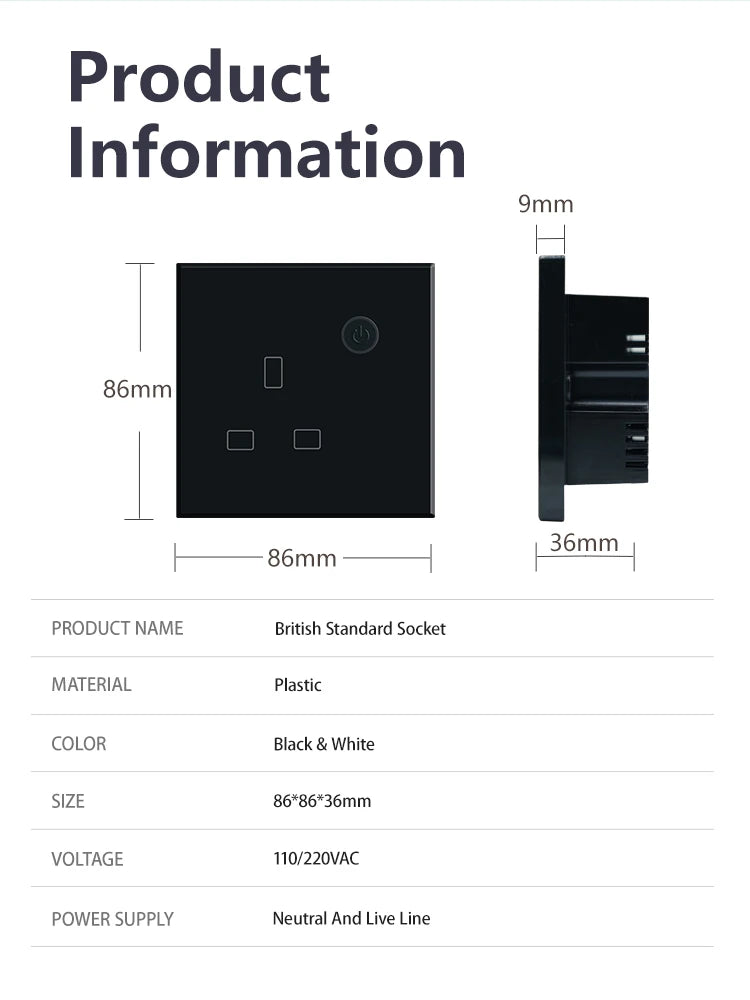 Waterproof Wi-Fi UK Smart Socket