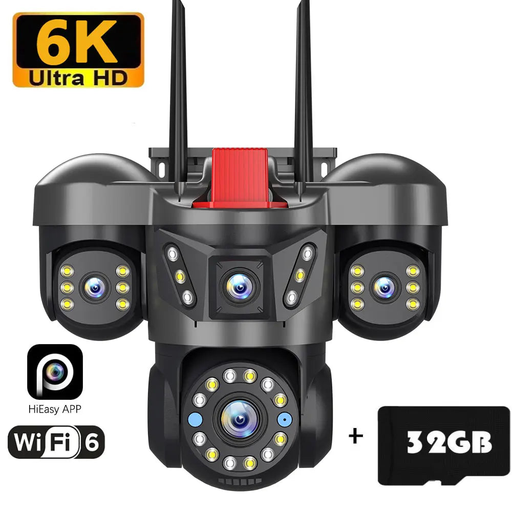 360° 16X Zoom Multi-Lens Security Camera
