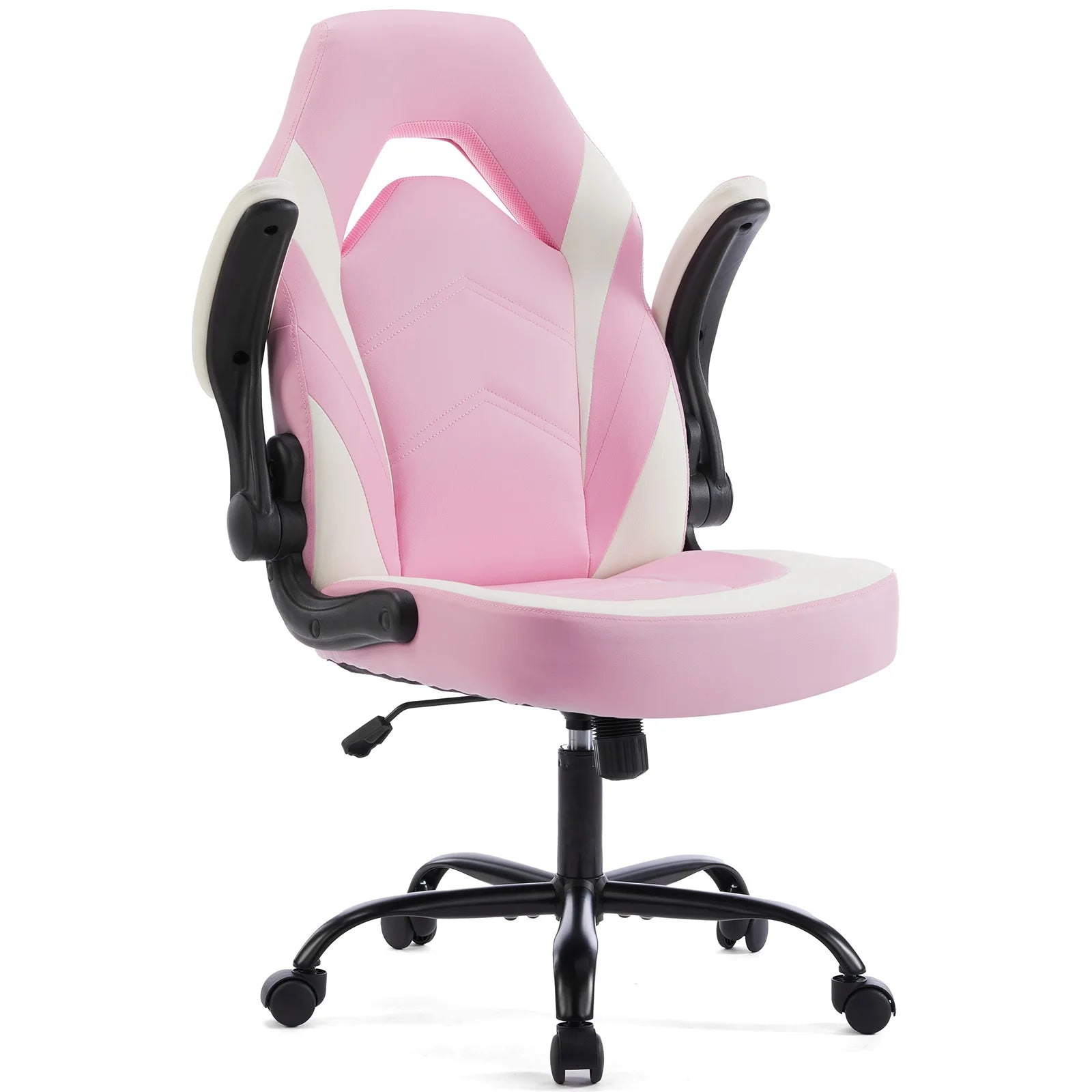 PU Leather Ergonomic Gaming Chair with Flip-up Arms