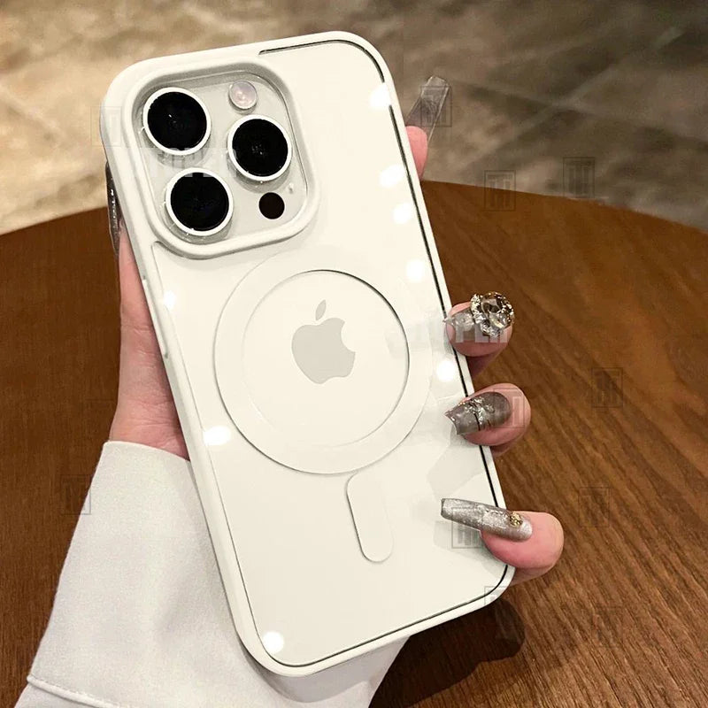 New Pink Transparent Acrylic Case for iPhone 16