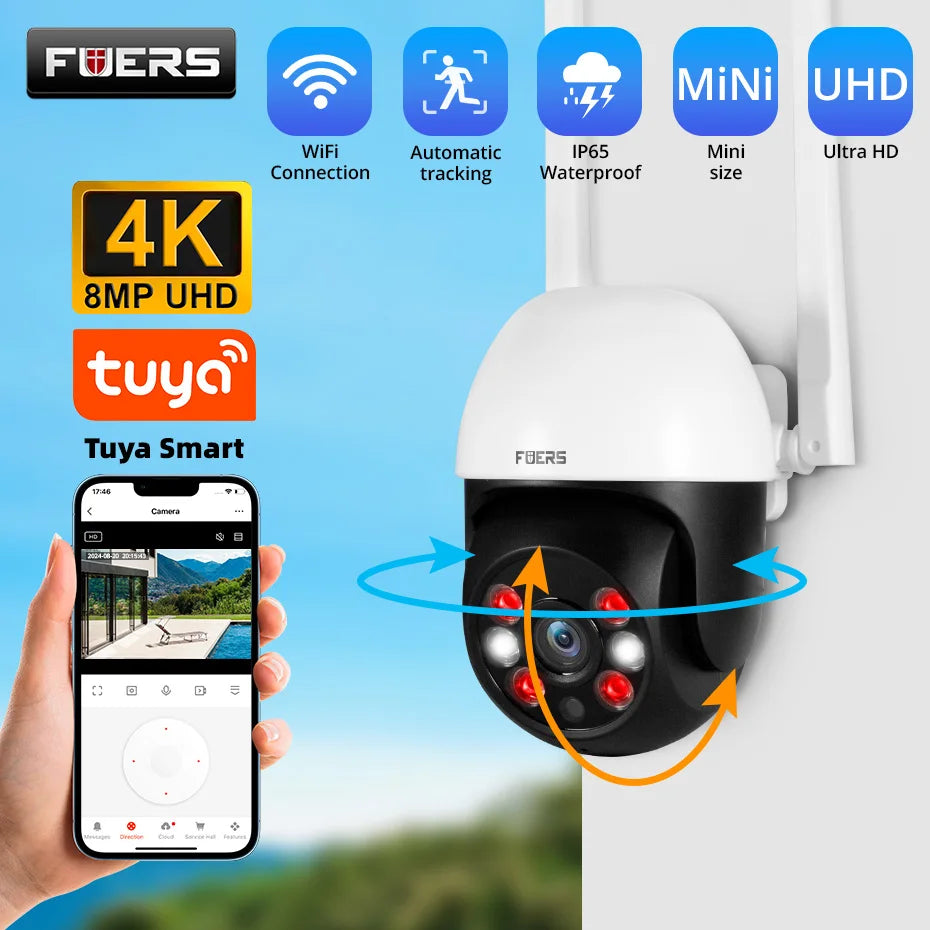 4K AI Auto-Tracking Security Camera
