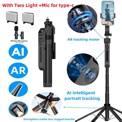 AI Tracking Gimbal Stabilizer Tripod