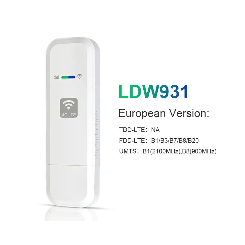 4G LTE Portable WiFi Dongle