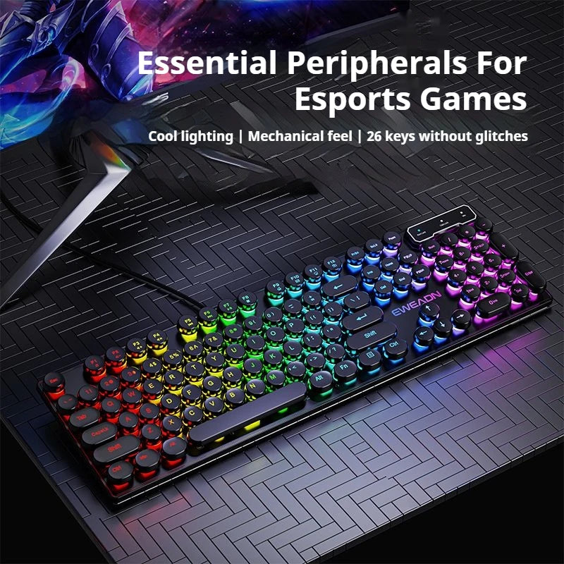 GX330 Wired Retro RGB Keyboard