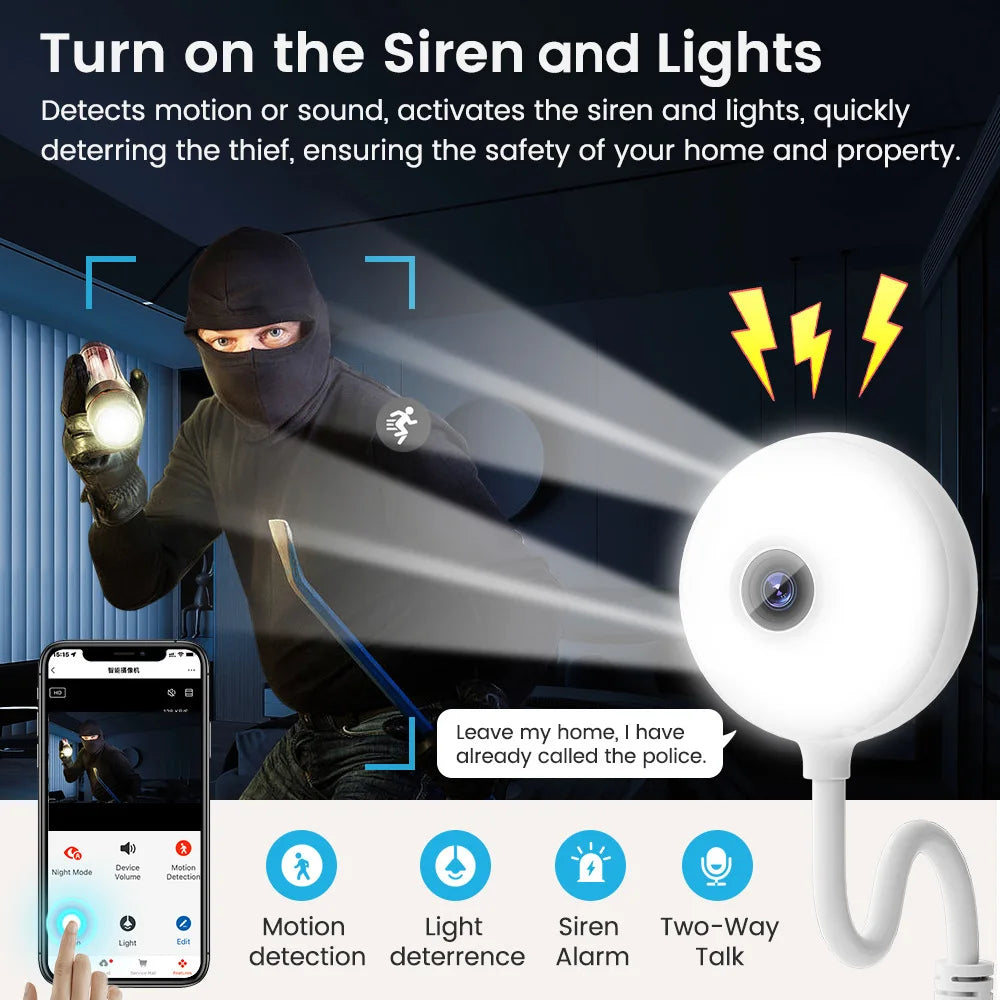 2K USBWifi Light Bulb Camera