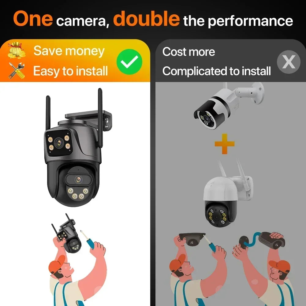 15MP PTZ WiFi Security CCTV Surveillance