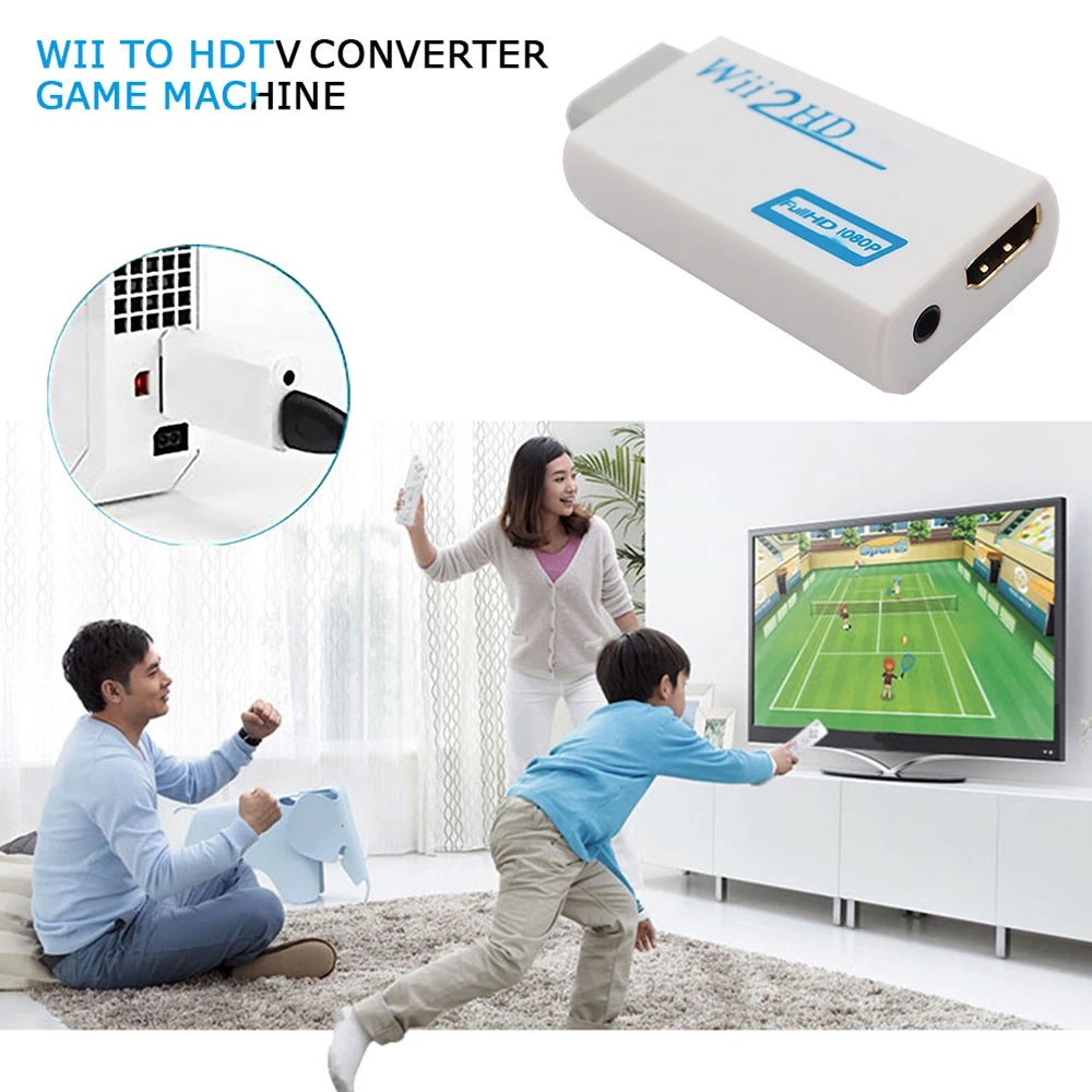 Wii to HDMI 1080P Video Converter