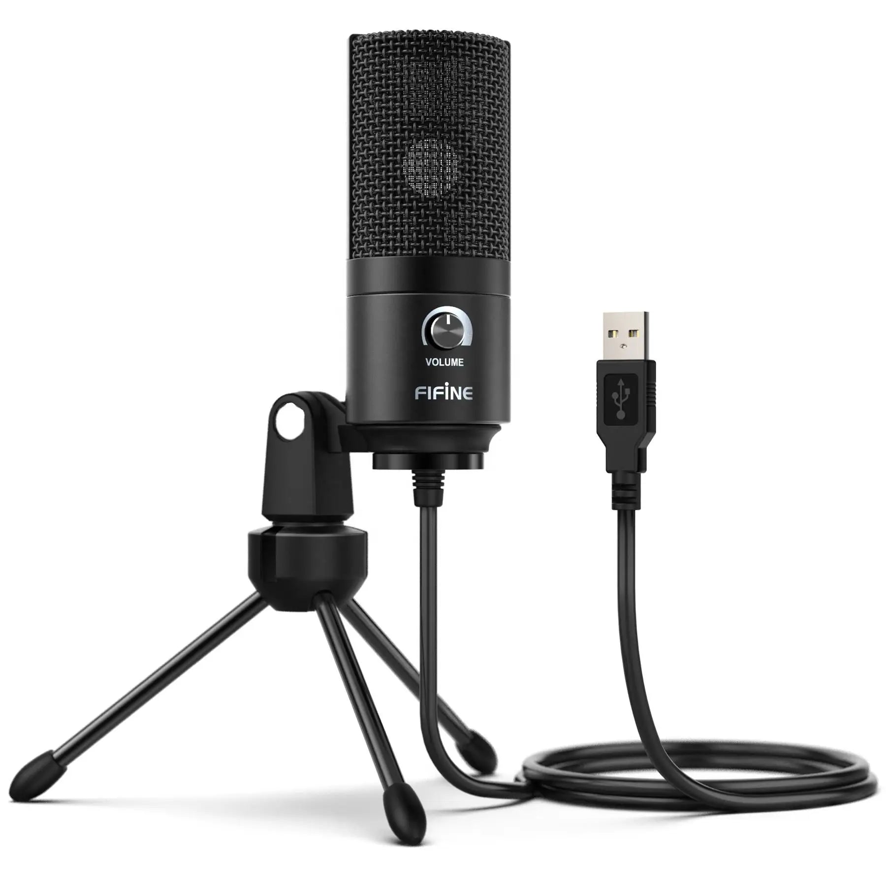 Metal Home Studio Mic with Gain Control