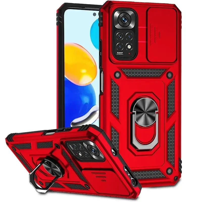 Xiaomi Redmi Armor Ring Push Phone Cases Note 11 10