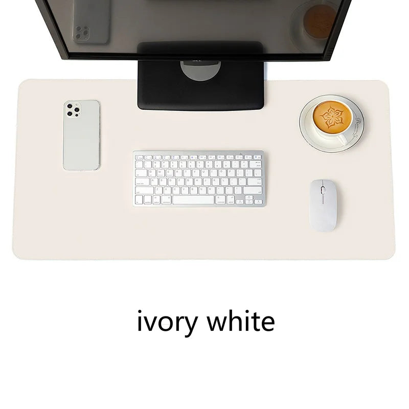 Large Waterproof PU Leather Mousepad