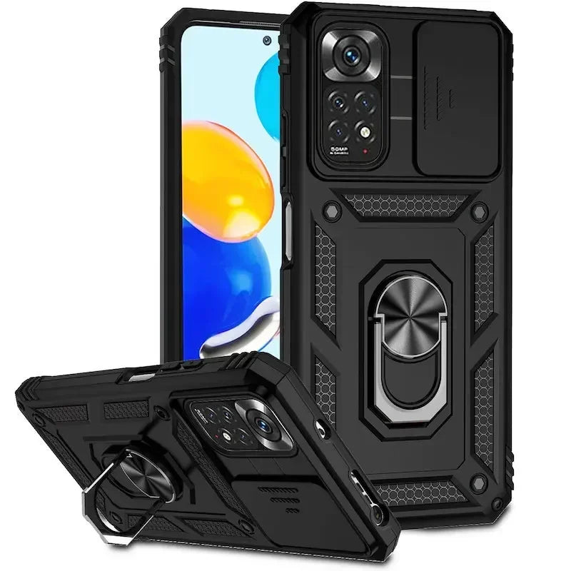 Xiaomi Redmi Armor Ring Push Phone Cases Note 11 10