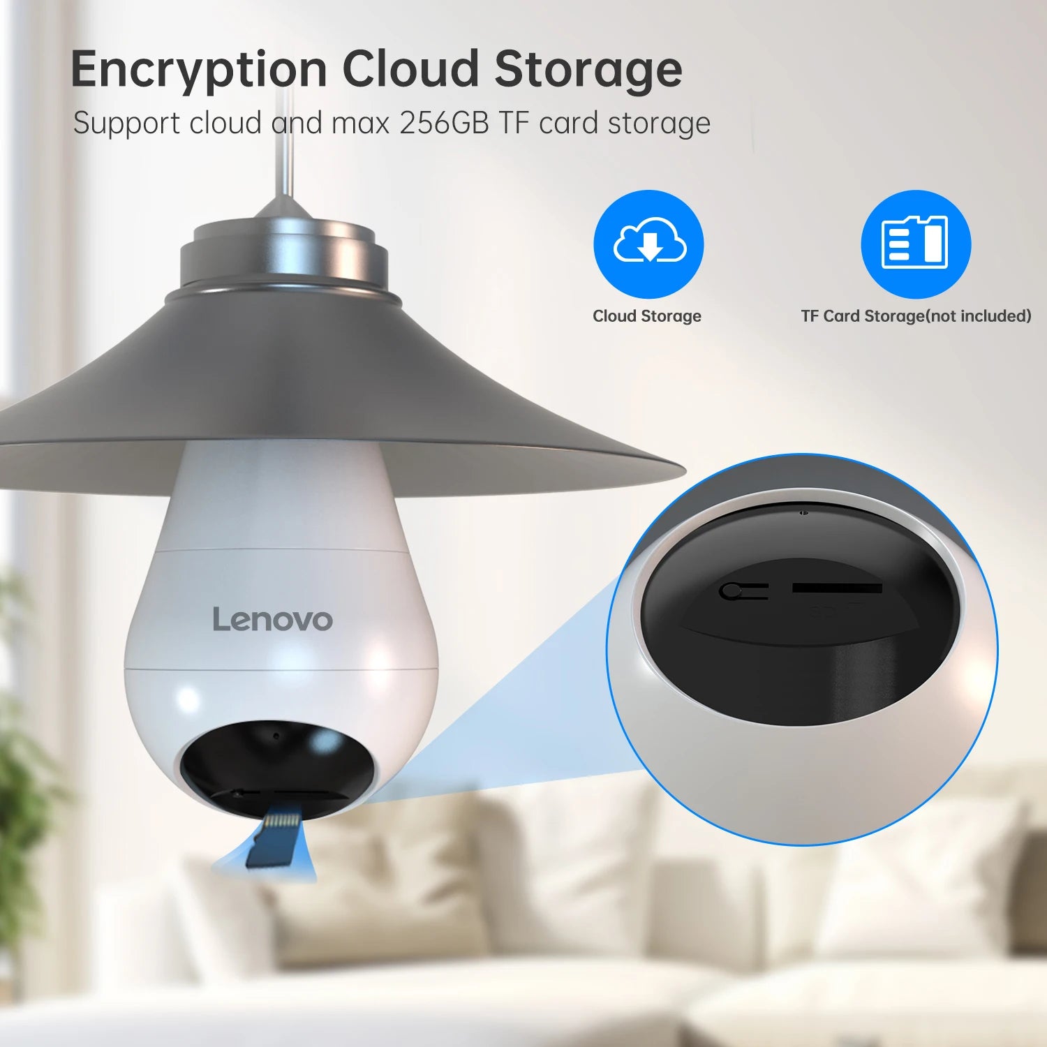 3MP Wireless Bulb Security Camera