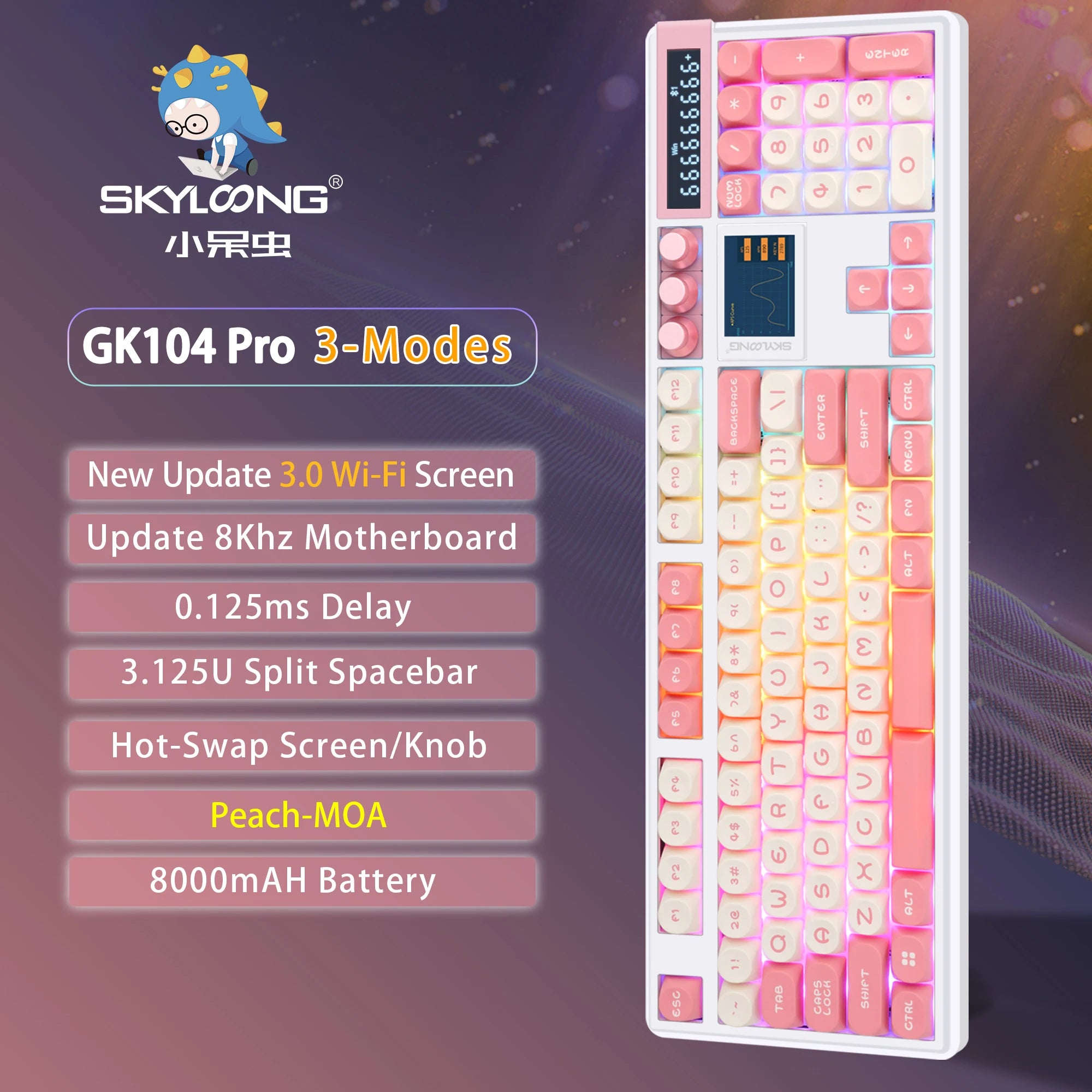 Wireless RGB Hot-Swappable Keyboard