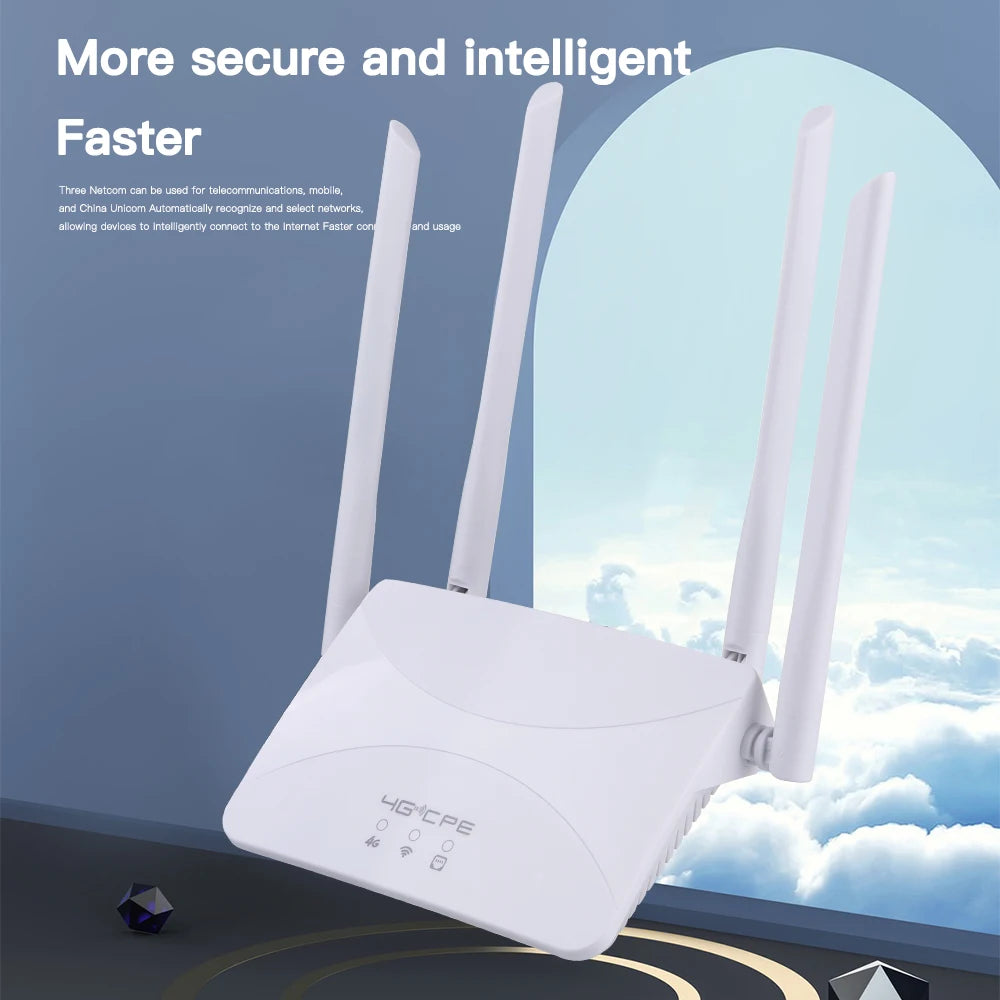 4-Antenna 4G Signal Router