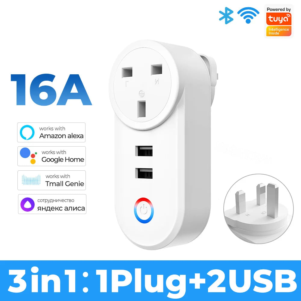 16A Wi-Fi Smart Socket with USB
