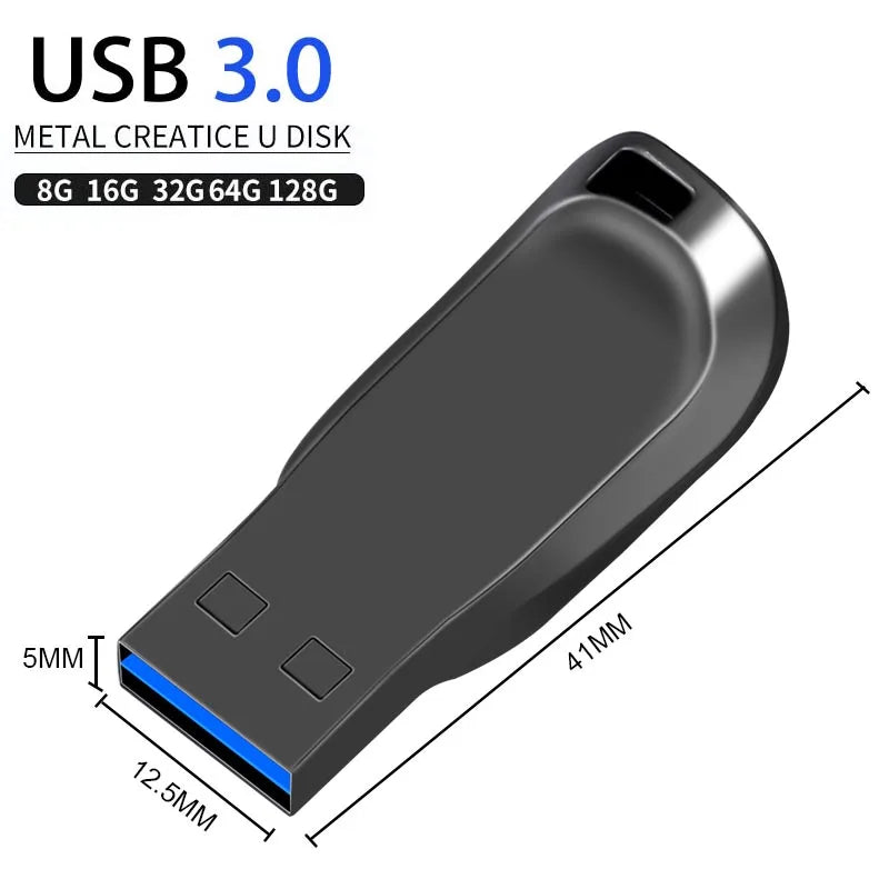 128GB USB 3.0 Metal Flash Drive