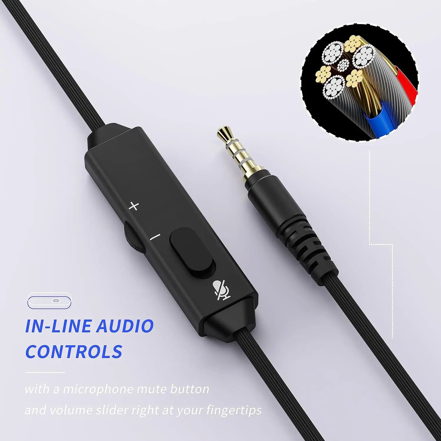 Gaming Headset with Mic for PS4, PS5