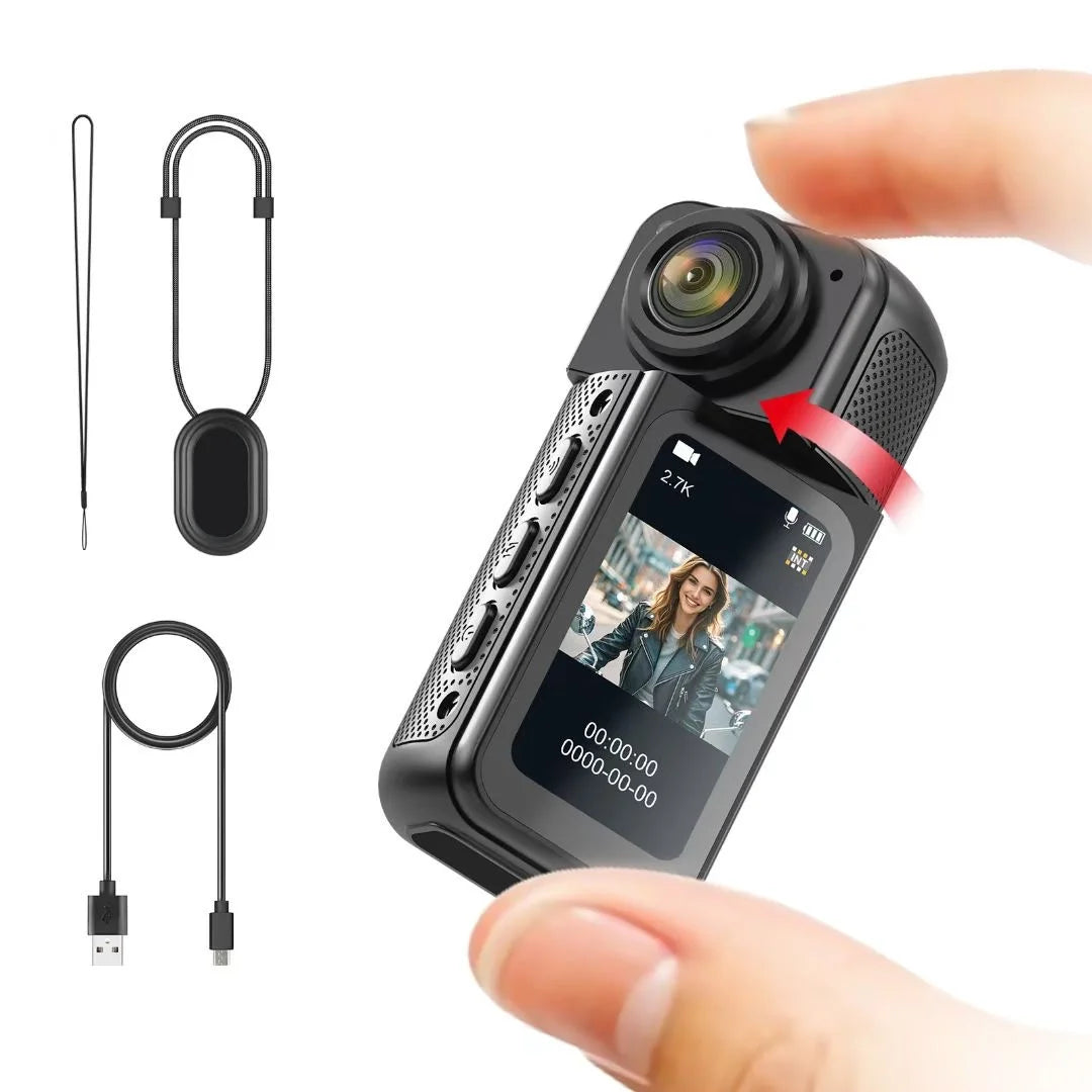 Mini 2.7K Thumb Action Camera